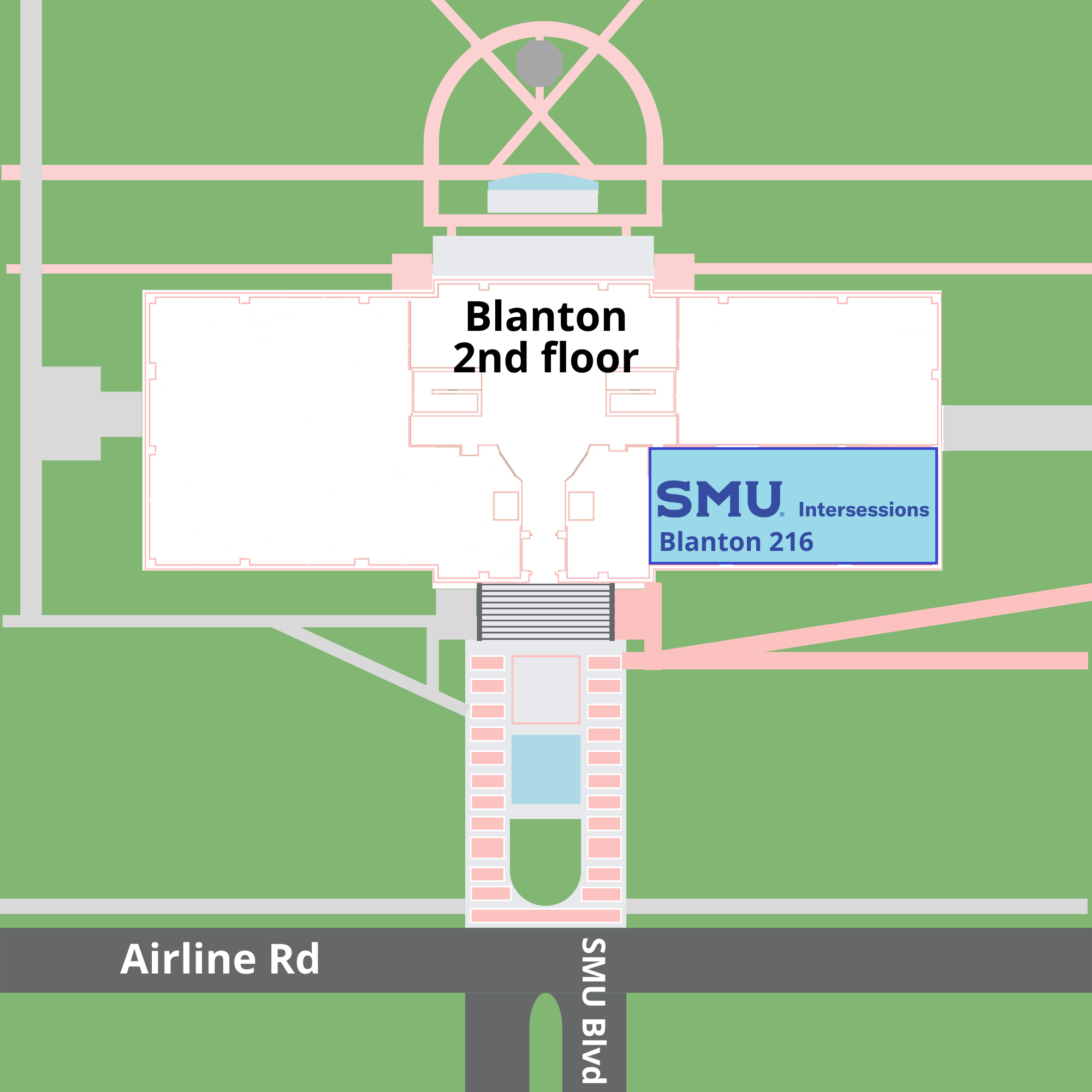 Blanton 2nd floor map