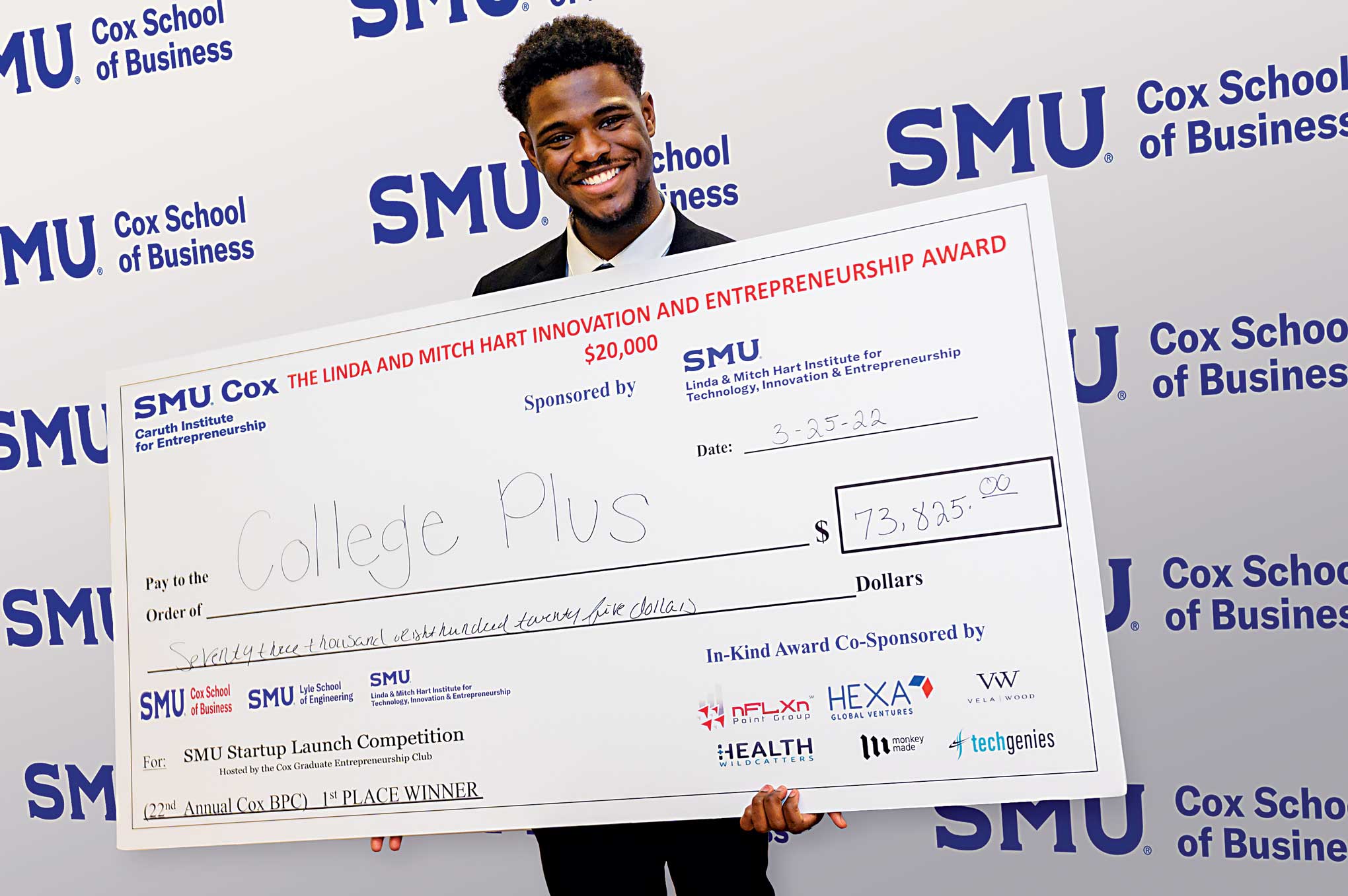 Seun Suberu ’23 celebrates big win