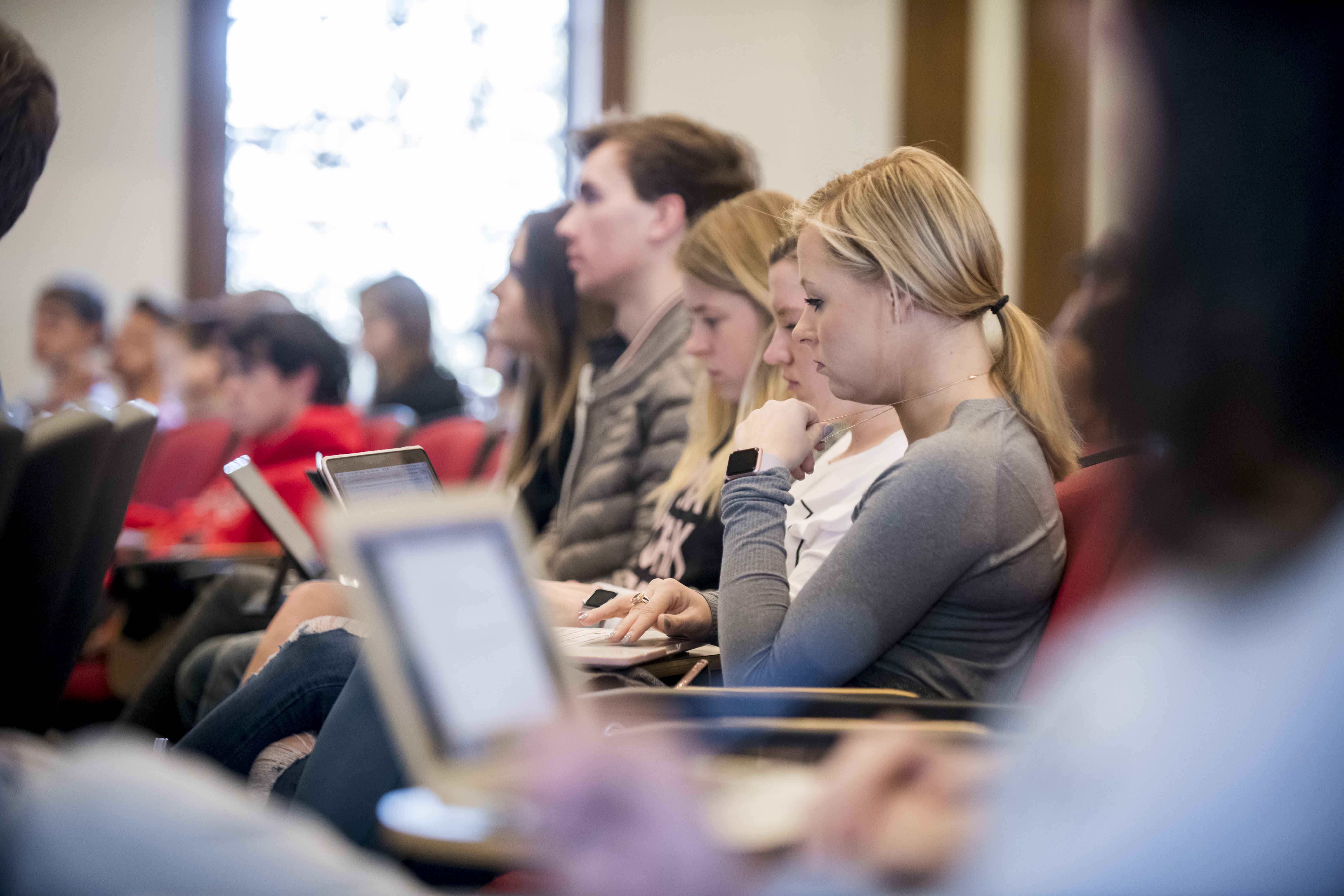 students in class