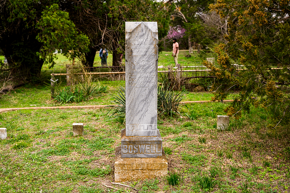 Boswell tombstone