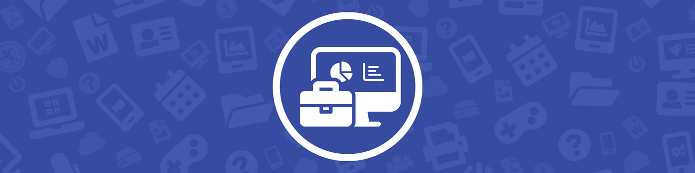 OIT Business Applications icon on blue background.