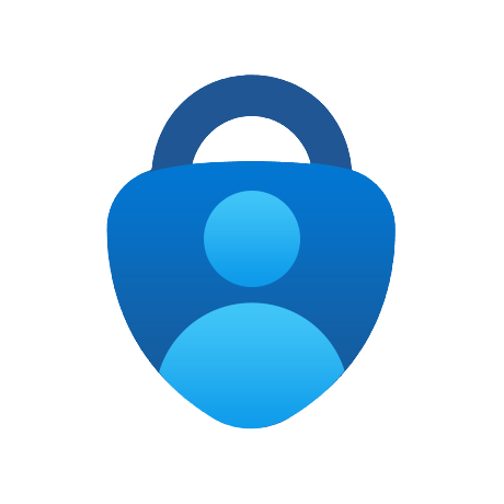 a blue lock in the shape of a shield