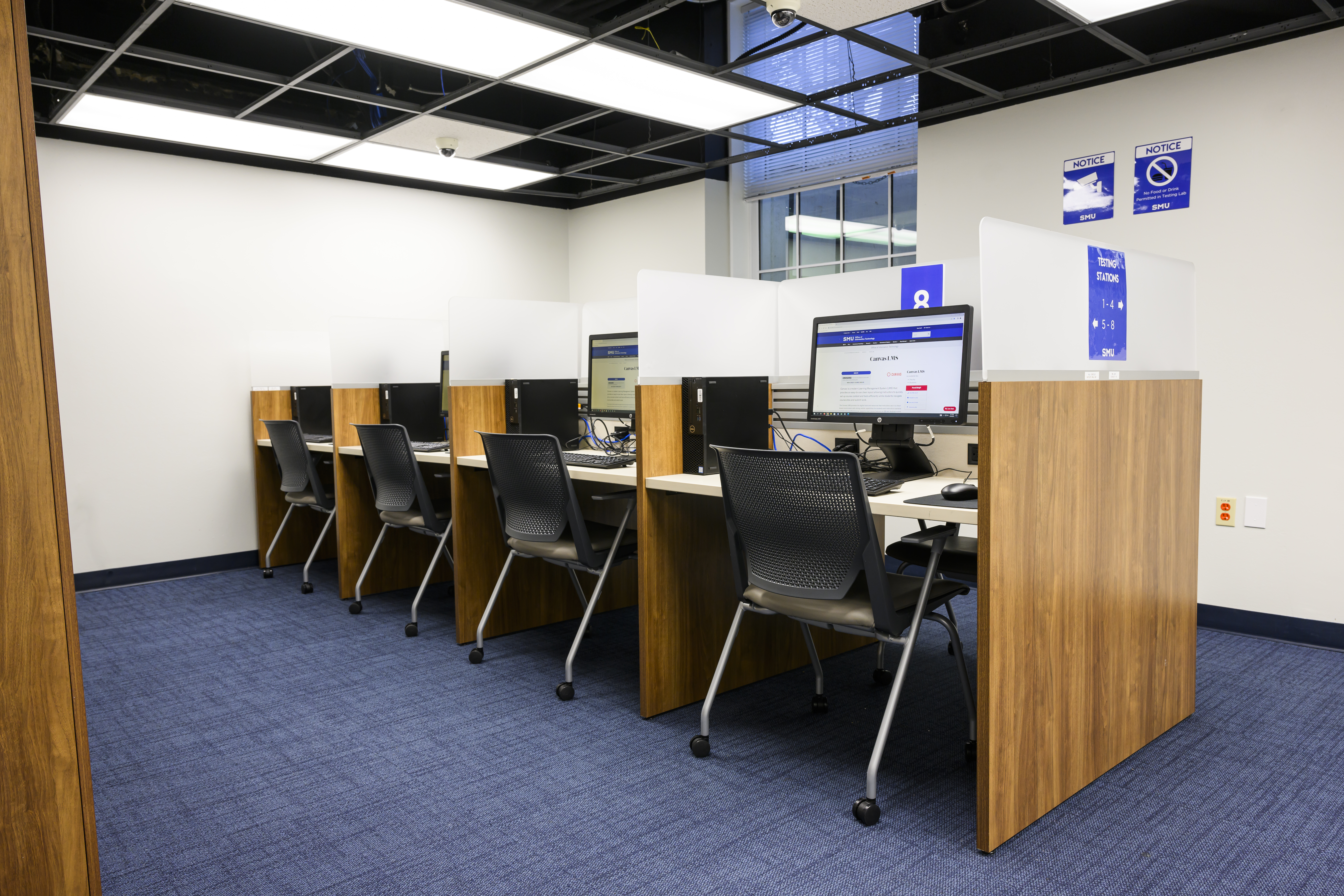 empty row of desks