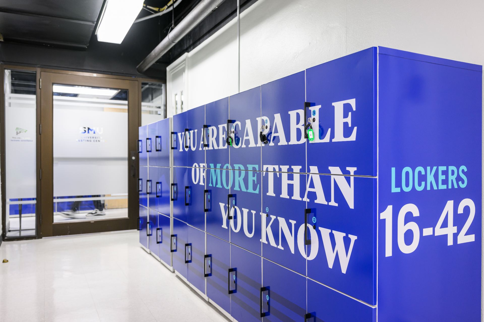 Lockers outside of the UTC