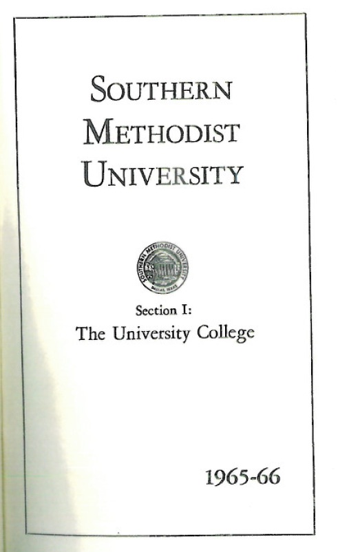 Cover 1965-66 Bulletin